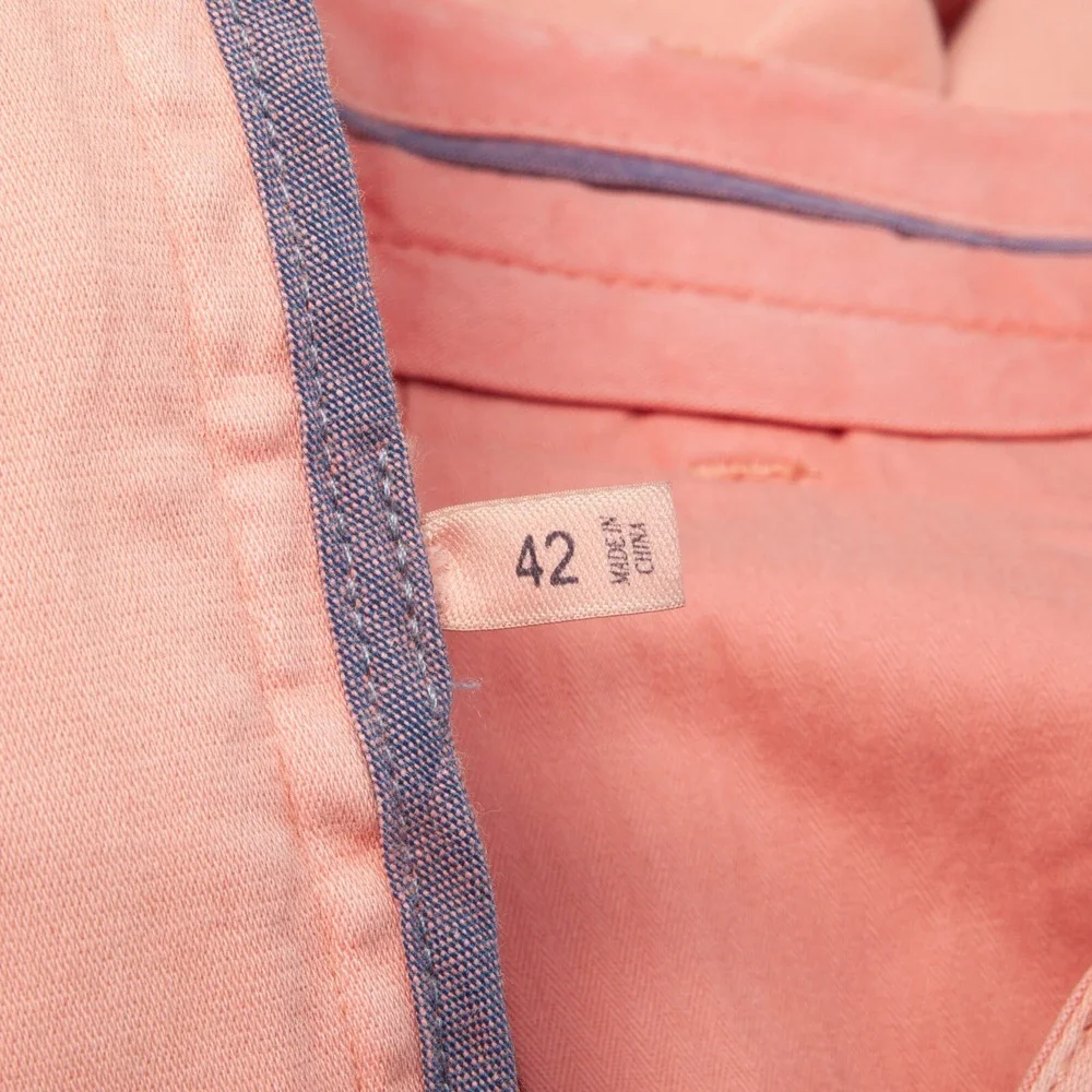 Faherty Stretch Chino Shorts Mens 42 Coral Pink Garment Dyed MBC0017COR New